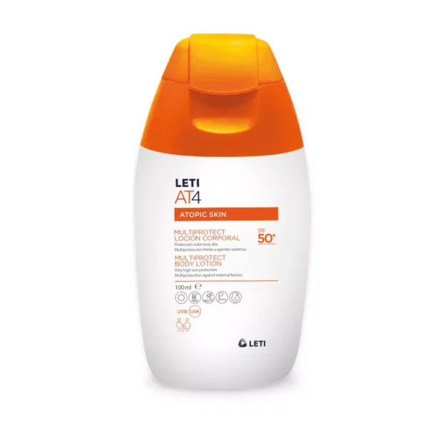 Leti AT4 Multiprotect Spf50+ Loción Corporal 100ml.